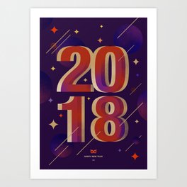 2018 (Dark Edition) Art Print