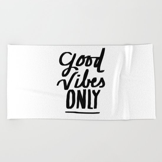 Good Vibes Only Beach Towel