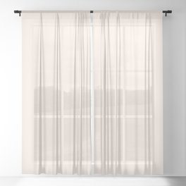Dunn and Edwards Doeskin (Light Tan / Beige / Pastel Brown) DE5203 Solid Color Sheer Curtain