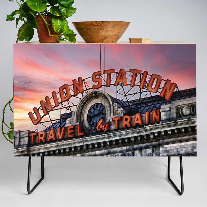 Union Station - Travel by Train Credenza