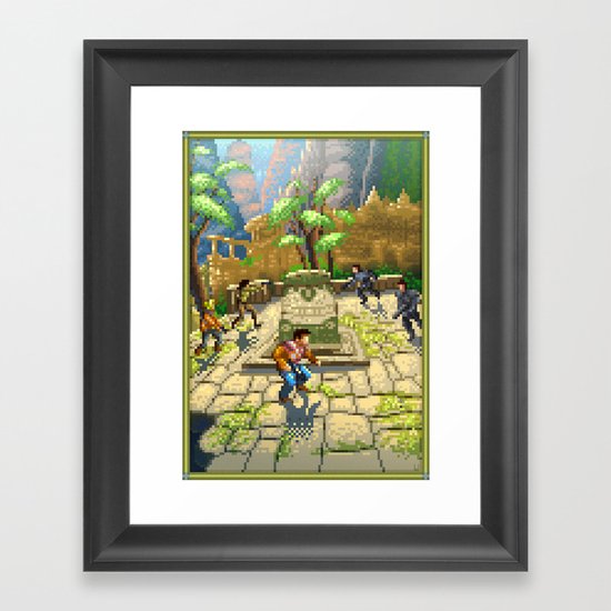 Pixel Art series 7 : Shamballa Framed Art Print