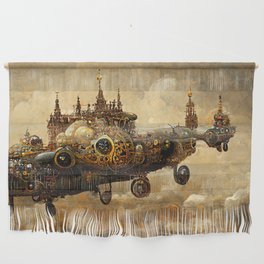Steampunk Flying Fortress Wall Hanging