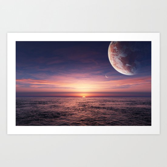 Ocean pastel Art Print