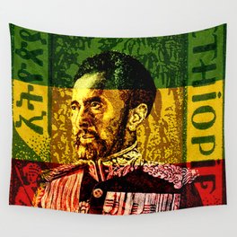 Haile Selassie King Wall Tapestry
