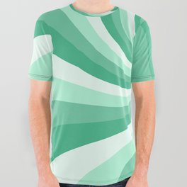 Minty Fresh Spiraling All Over Graphic Tee