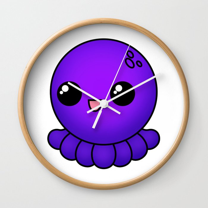 Super Kawaii Sea Buddies - Octopus Wall Clock