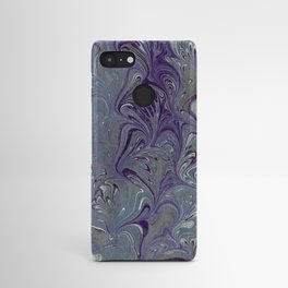 Purple, Blue, & Green Marbled Android Case
