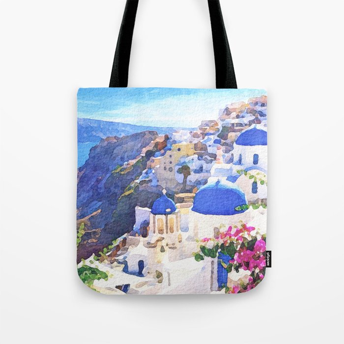 Santorini Greece #2 Tote Bag