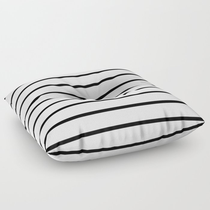 Thin Black Stripe Pattern Floor Pillow