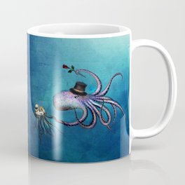 Underwater Love // octopus jellyfish Coffee Mug