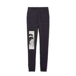 Black and white puppies by Kōno Bairei Kids Joggers