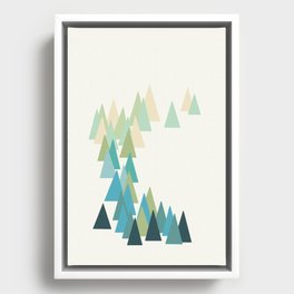 Frosty Forest Framed Canvas