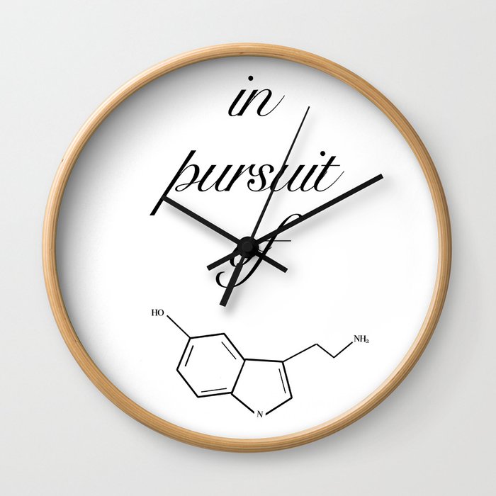 in pursuit of happiness Wall Clock