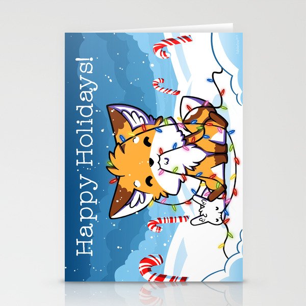 Happy Holidays From Little Fox And Bun Stationery Cards
