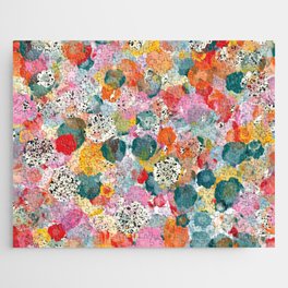 watercolor burst of color Jigsaw Puzzle