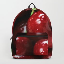 Cherries Backpack | Cherries, Nature, Food, Fresh, Photo, Digital, Closeup, Color, Fruit 