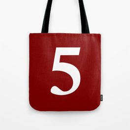 5 (WHITE & BROWNISH NUMBERS) Tote Bag