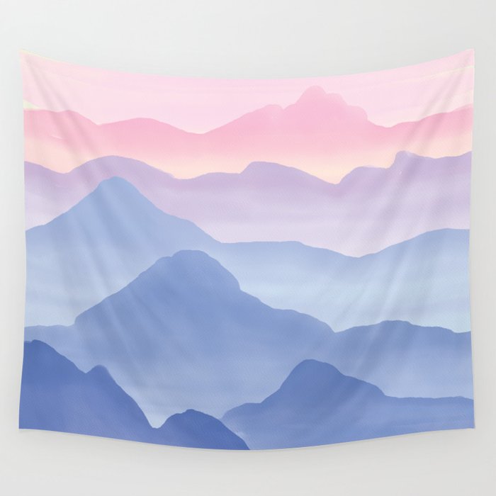 Magical mountain store tapestry