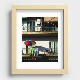 Thessaloniki Balcony Recessed Framed Print