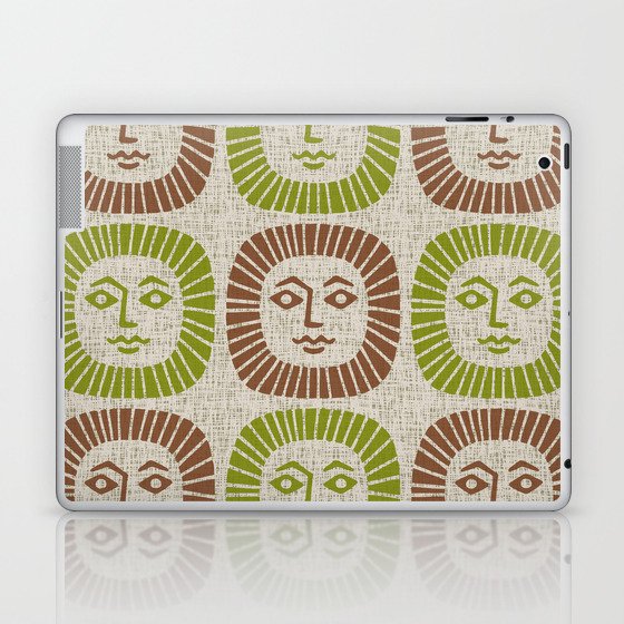 Retro Mid Century Modern Sunburst Pattern 534 Laptop & iPad Skin