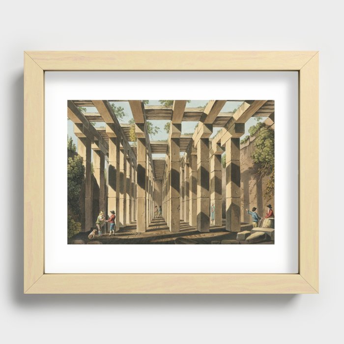 Ancient Cistern in Val di Noto from Views in the Ottoman Dominions, in Europe, in Asia, and some of Recessed Framed Print