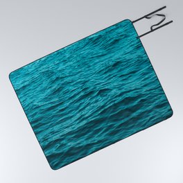 water surface, ocean wave photo - landscape photography Picnic Blanket