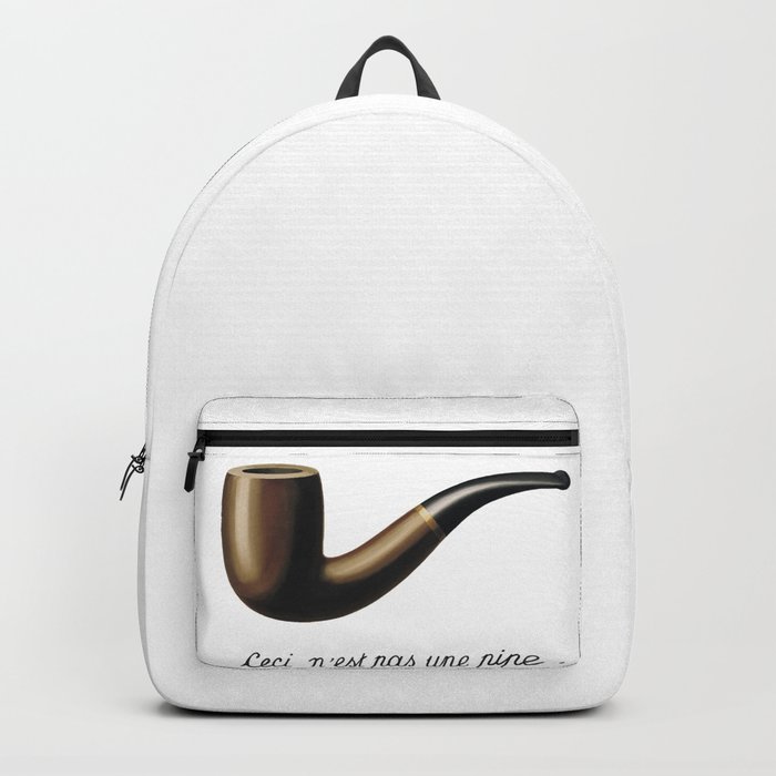 This Is Not A Pipe, Ceci n&#39;est pas une pipe, Magritte Inspired T Shirt, Sketch, online T-shirt S Backpack