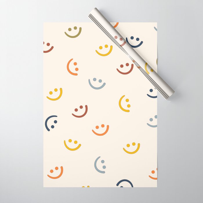 Cute Smiley Faces Wrapping Paper