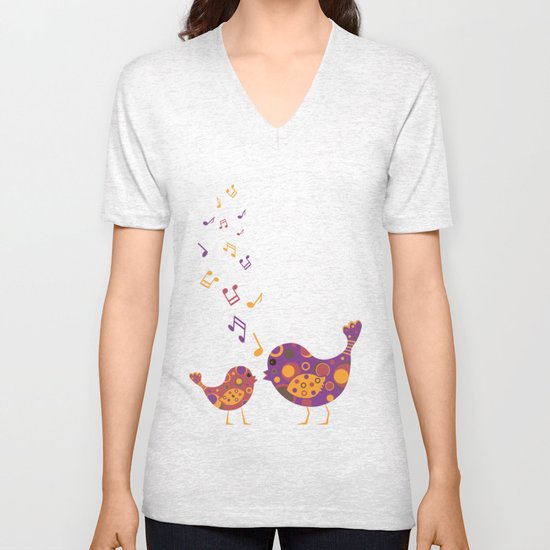 Bird Duet Unisex V-Neck