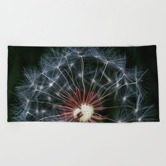 Dandelion seeds Beach Towel