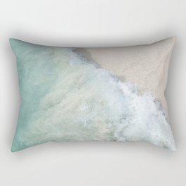 Caribbean Sea Foam Bliss #1 #ocean #wall #art #society6 Rectangular Pillow