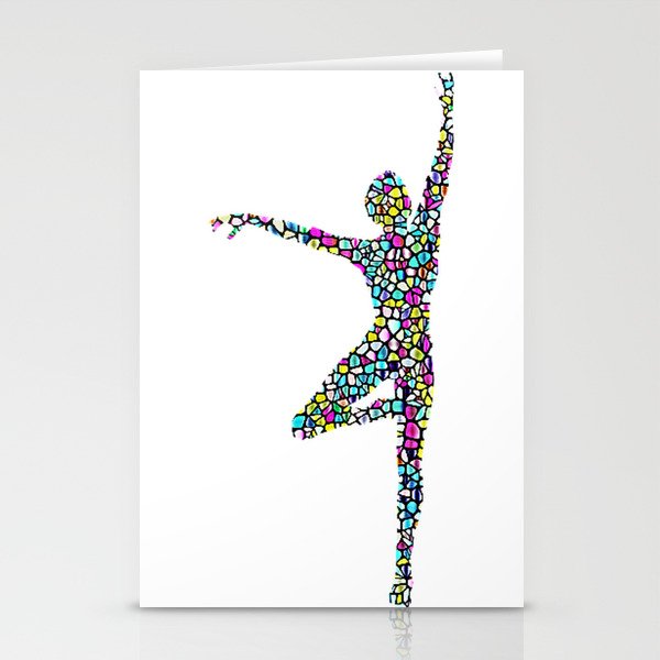 Stained Glass Ballet Stationery Cards