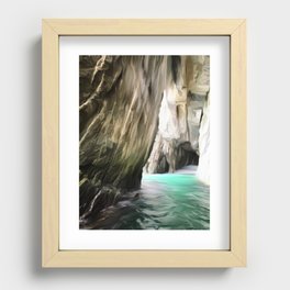 Trinity Sea Cave Recessed Framed Print