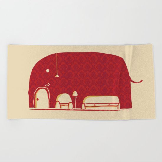 Elephanticus Roomious Beach Towel