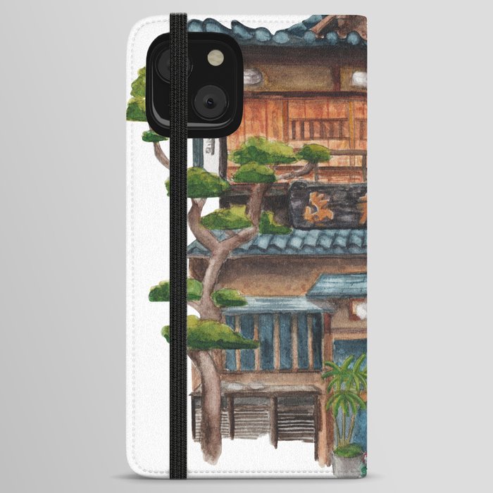 Watercolor - Japanese sushi restaurant  iPhone Wallet Case