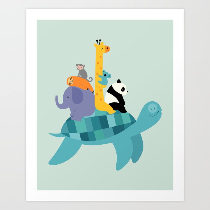 Discover the motif TRAVEL TOGETHER by Andy Westface as a print at TOPPOSTER