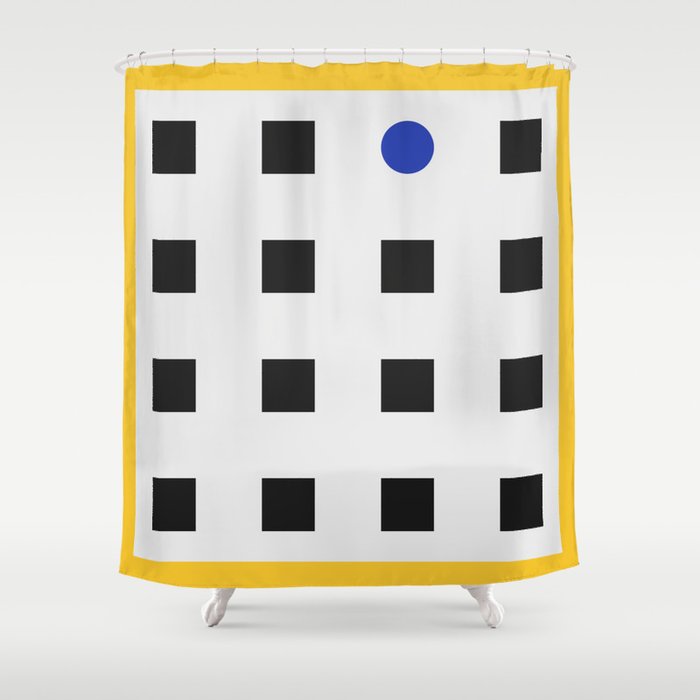 Among the squares 8 Shower Curtain