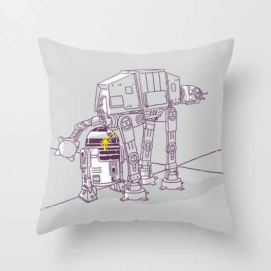 Not quite a fire hydrant Throw Pillow