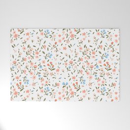 vintage dainty floral Welcome Mat