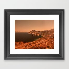 Amber Greece Framed Art Print