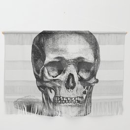 Vintage European Style Skull Engraving from Annals of Winchcombe and Sudeley Wall Hanging