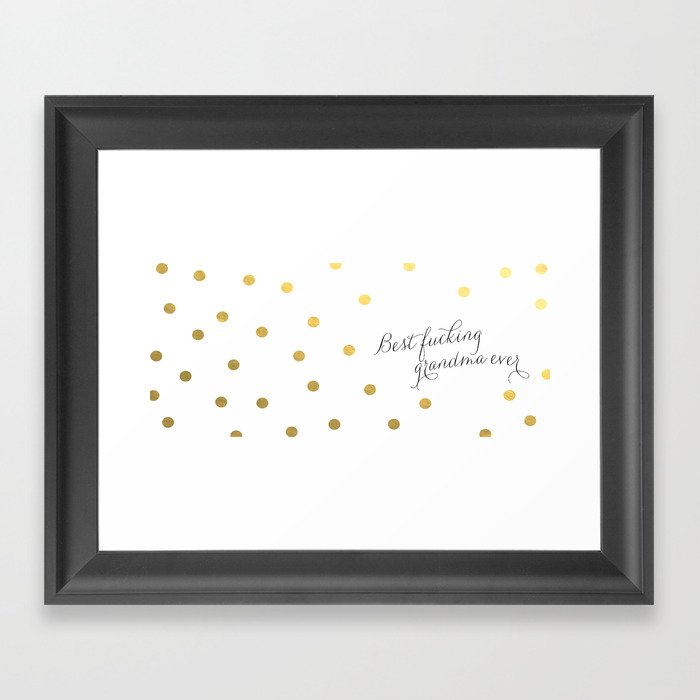 Best Ing Grandma Ever Framed Art Print By Huntleigh Society6
