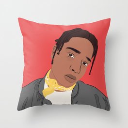 A$ap Rocky Throw Pillow