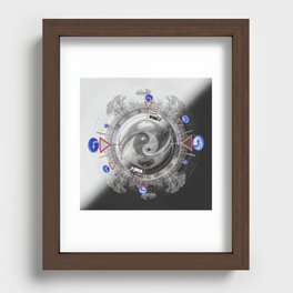 From darkness to the light and back again Recessed Framed Print