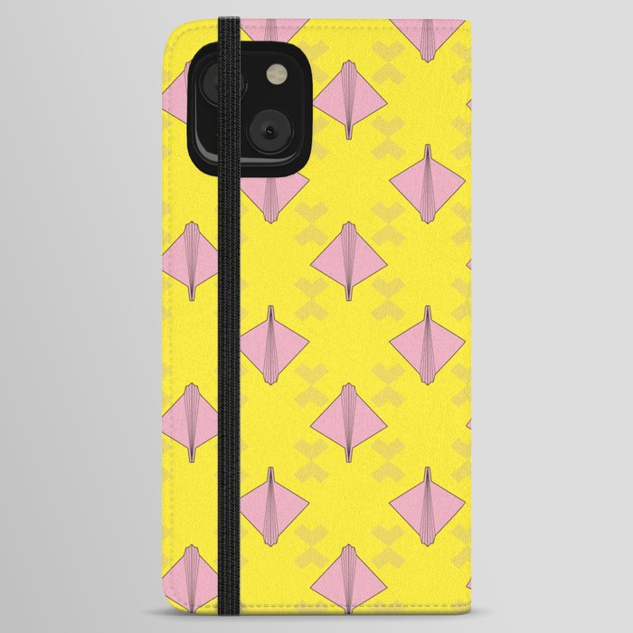 yellow_shape_8000x12000 iPhone Wallet Case