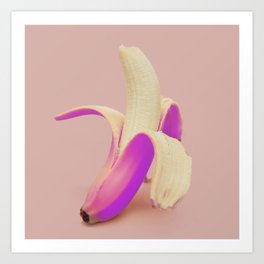 Pink Banana Art Print