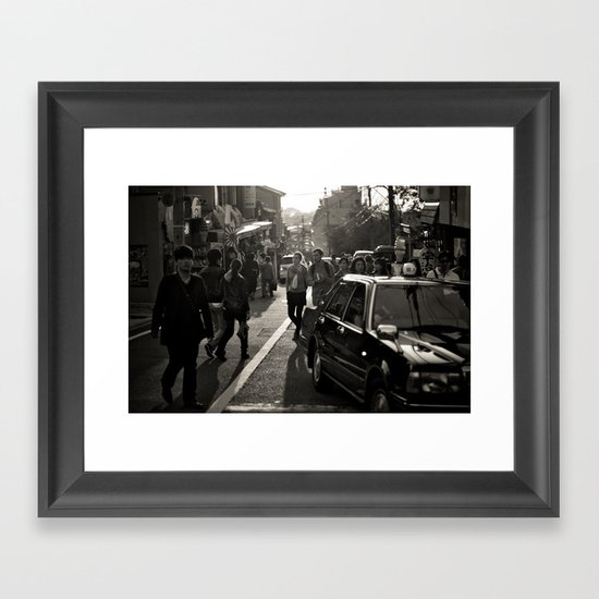 Streets of Kiyomizu Temple, Kyoto Framed Art Print