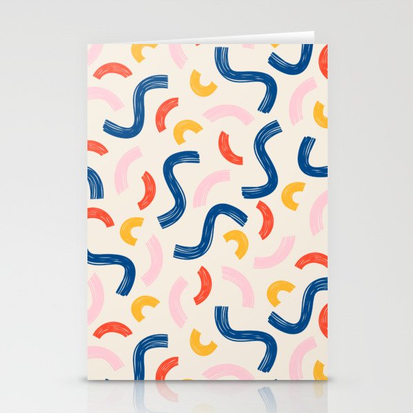 swirl lines Stationery Cards