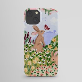 Spring Bunnies iPhone Case