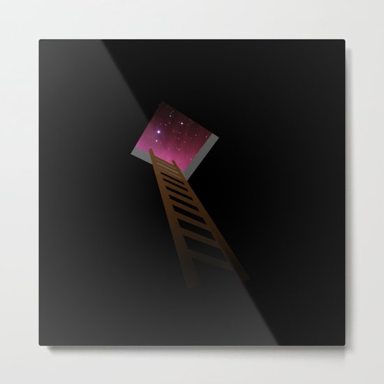 Escape to heaven - pink Metal Print